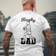 メンズ ラグビー お父さん ラグビーコーチ サッカー 父の日 メンズTシャツ バックプリント 高齢者への贈り物