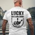 ラッキーボウリングシャツはボウラーのための面白い引用を洗わないでください メンズTシャツ バックプリント 高齢者への贈り物