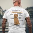ラブラドゥードルの解剖学かわいい犬面白い犬ラブラドゥードル メンズTシャツ バックプリント 高齢者への贈り物