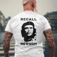 リコール ギャヴィン・ニューソム 反共産主義 反左 チェ・ゲバラ メンズTシャツ バックプリント 高齢者への贈り物