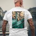 レンピカセルフポートレートの絵画autoportrait タマラ・ド・レンピッカ 長袖tシャツ メンズTシャツ バックプリント 高齢者への贈り物