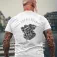 ヴィンテージ Hd オートバイtwin ショベルヘッド エンジン ドローイング バイカー メンズTシャツ バックプリント 高齢者への贈り物