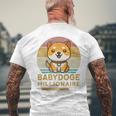 ヴィンテージ 面白い Baby Doge Millionaire Miner Baby Doge 長袖tシャツ メンズTシャツ バックプリント 高齢者への贈り物