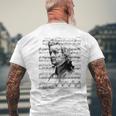 ヴォルフガング・アマデウス・モーツァルト 作曲家 ピアニスト モーツァルト 楽譜 メンズTシャツ バックプリント 高齢者への贈り物
