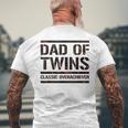 双子の父 父の日 双子のお父さん おもしろい 双子の父 メンズTシャツ バックプリント 高齢者への贈り物