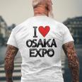 大阪万博 関西万博 記念 I Love Osaka Expo グッズ お土産 本 プレゼント メンズ レディース 長袖tシャツ メンズTシャツ バックプリント 高齢者への贈り物