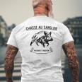 情熱と伝統の猪狩猟 メンズTシャツ バックプリント 高齢者への贈り物