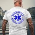 救急医療サービス Emt Ems メンズ レディース 救急救急救急救急救命士 メンズTシャツ バックプリント 高齢者への贈り物