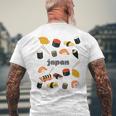 日本 寿司 お土産 メンズTシャツ バックプリント 高齢者への贈り物