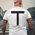 白い体操服 【T、Tt、Ttttー！】Tt兄弟 Ttブラザー メンズTシャツ バックプリント 高齢者への贈り物
