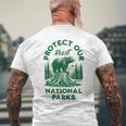 米国国立公園レジストサービス メンズTシャツ バックプリント 高齢者への贈り物