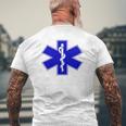 緊急医療レスポンダー Ems Emt 長袖tシャツ メンズTシャツ バックプリント 高齢者への贈り物