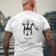 背中の筋肉 解剖スケッチ レオナルド・ダ・ヴィンチ 芸術 Muscles Back Dainci Anatomy メンズTシャツ バックプリント 高齢者への贈り物