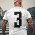 背番号 3 チーム短大スポーツ背番号付きユニフォーム メンズTシャツ バックプリント 高齢者への贈り物