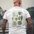 葉 フィロデンドロン サトイモ 植物 恋人 ギフト アンスリウム メンズTシャツ バックプリント 高齢者への贈り物