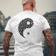 陰陽 太極拳 メンズTシャツ バックプリント 高齢者への贈り物