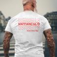 面白いvaffanculoデザイン イタリア語で素敵な一日を。 メンズTシャツ バックプリント 高齢者への贈り物