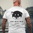 黒柴ちびちゃん かわいい柴犬 メンズTシャツ バックプリント 高齢者への贈り物