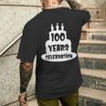 100年のお祝い イベント、記念日、誕生日。 メンズTシャツ バックプリント 彼への贈り物