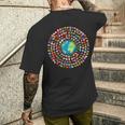 180 Banderas Banderas Del Mundo Mapa Del Mundo Con Banderas Camiseta Hombre Estampado Espalda Regalos para él