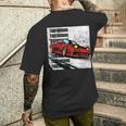 180Sx ドリフト アニマルスタイル クール アニメ イニシャル D レースカー13 メンズTシャツ バックプリント 彼への贈り物