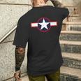 1943年アメリカ空軍ラウンド。 メンズTシャツ バックプリント 彼への贈り物