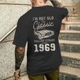 1969年生まれのクラシックカー 56歳の誕生日 メンズTシャツ バックプリント 彼への贈り物