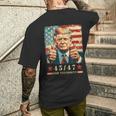 2024年大統領向けトランプ4547 メンズTシャツ バックプリント 彼への贈り物
