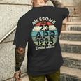 23 Abril 1985 40 Cumpleaños 40 Años 2025 Cumpleaños Camiseta Hombre Estampado Espalda Regalos para él