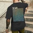 314 数学 物理学 314 円周率の日 メンズTシャツ バックプリント 彼への贈り物
