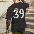 39 歳の誕生日番号 39 バースデー バルーン 39 メンズTシャツ バックプリント 彼への贈り物