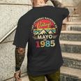 40 Años Cumpleañosintage Nacido En Mayo 1985 Camiseta Hombre Estampado Espalda Regalos para él