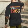 60 年代の誕生日パーティー パーティー 62 歳の誕生日ヴィンテージ 1963 メンズTシャツ バックプリント 彼への贈り物