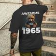 60 歳の誕生日 メンズ オリジナル ヴィンテージ 1965 メンズTシャツ バックプリント 彼への贈り物