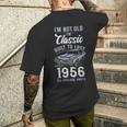 69歳の誕生日 1956年クラシックカー メンズTシャツ バックプリント 彼への贈り物