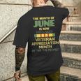 6月が退役軍人感謝月間として宣言されました メンズTシャツ バックプリント 彼への贈り物