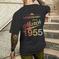 70Th Birthday 1955年3月生まれ 70歳 ヴィンテージ メンズTシャツ バックプリント 彼への贈り物