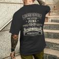 76歳 誕生日プレゼント 男性用 1949年6月 76歳の誕生日 メンズTシャツ バックプリント 彼への贈り物