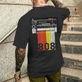 808 ドラム マシン 音楽 ビーツ メンズTシャツ バックプリント 彼への贈り物