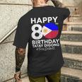 80歳の誕生日おめでとうタテイ・ディゴン・ドゥテルテ Prrd フリー・ドゥテルテ メンズTシャツ バックプリント 彼への贈り物