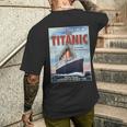 A 1912 ヴィンテージ タイタニック 航海船 クルーズ船 メンズTシャツ バックプリント 彼への贈り物