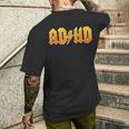 Adhd ロッカーtシャツ メンズ レディース キッズ メンズTシャツ バックプリント 彼への贈り物