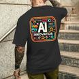 Ai Innovator メンズTシャツ バックプリント 彼への贈り物