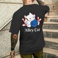 Alley Cat ボーリングtシャツ メンズTシャツ バックプリント 彼への贈り物