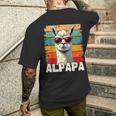Alpapa Maglia Divertente Per Festa Del Papà Alpaca T-shirt da uomo con stampa posteriore Regalos para él