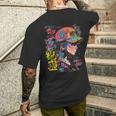 Anime Manga Motivo Colorido Arte Anime Camiseta Hombre Estampado Espalda Regalos para él