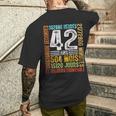 Anniversaire 42 Ans Cadeau Homme 42 Ans Anniversaire T-shirt imprimé au dos Cadeaux pour lui