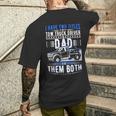 Autista Di Carro Attrezzi Papà Carro Attrezzi Padre T-shirt da uomo con stampa posteriore Regalos para él