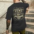 Awesomeince June 1963 Year Of Birth Birthday 1963Intage メンズTシャツ バックプリント 彼への贈り物