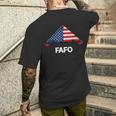 B-2 Bomber Military Stealth Airplane American Flag Men's T-shirt Back Print Funny Gifts
